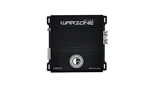 Gravity Audio E3000.1D Warzone 3000W True RMS Car Amplifier Class D Amp 1/2/4 Ohm Stable with Remote Sub Control Gravity Audio E3000.1D Warzone 3000W True RMS Car Amplifier Class D Amp 1/2/4 Ohm Stable with Remote Sub Control